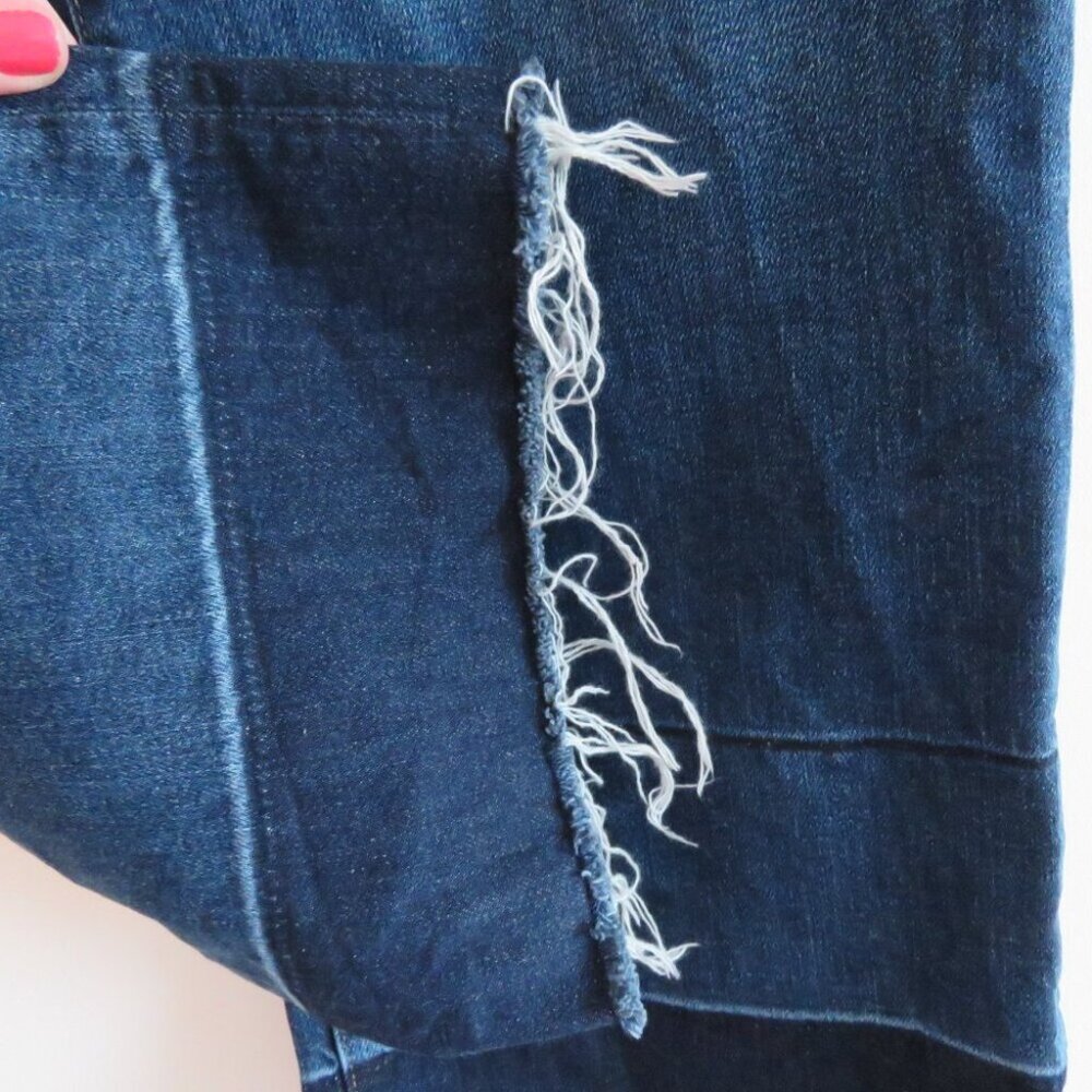 AG ADRIANO GOLDSCHMIED The Etta High Waisted Wide Leg Crop Jeans Released Hem 26 - Picture 9 of 16
